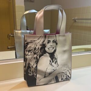 Victoria’s Secret Stylish Silver Tote Bag